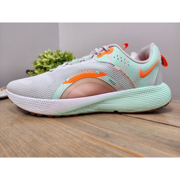 Nike React Escape Run 2 Premium Running Shoes Womens 10.5 White Orange - Picture 5 of 11